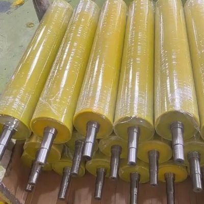 Buy Durable Silicon Rubber Coated Steel Rollers For Coating Industry Rubber Covered Rollers online manufacture
