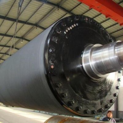 Buy Press Section Blind Hole Rubber Covered Rolls / Rubber Press Roll For Paper Making Machine online manufacture