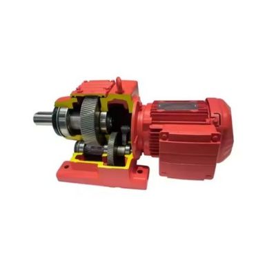 Beli RF87 Helical Geared Motor Reducer dengan daya input 0,55 kW sampai 22 kW dan rasio gigi 5,36 sampai 246,54 untuk berbagai pengurangan gigi pembuatan online